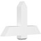 Ekena Millwork Eugene Architectural Grade PVC Gable Bracket, 36"W x 22 1/2"H x 4"D x 6"F, 15/12 Pitch GBP036X23X0406EUG00 - alternate 1